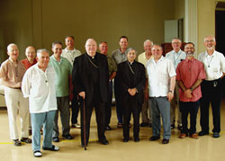 Gathered with Bishop Kenneth Angell and Bishop Salvatore Matano.