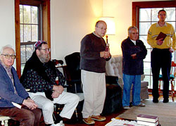 Rabbi Arthur Green with the brothers