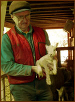 Brother Augustine with lamb