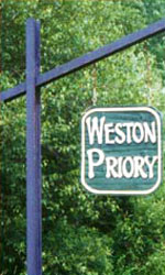 Weston Priory Sign