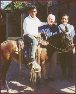 Juancito on horseback, with brothers